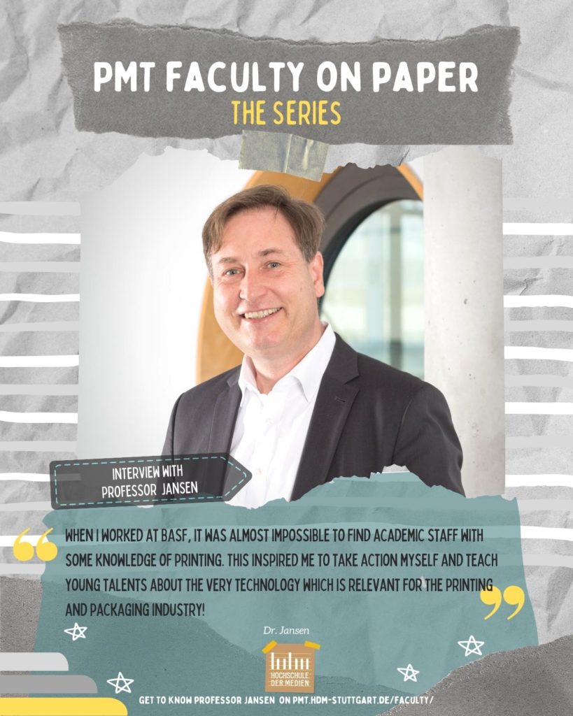 Interview with Prof. Dr. Jansen PrintMediaTechnologie Hochschule der Medien